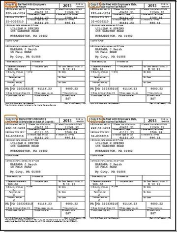 w2 form mailings