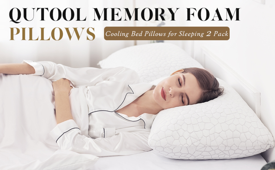  Qutool 2-Pack Cooling Bed Pillows for Sleeping & 2